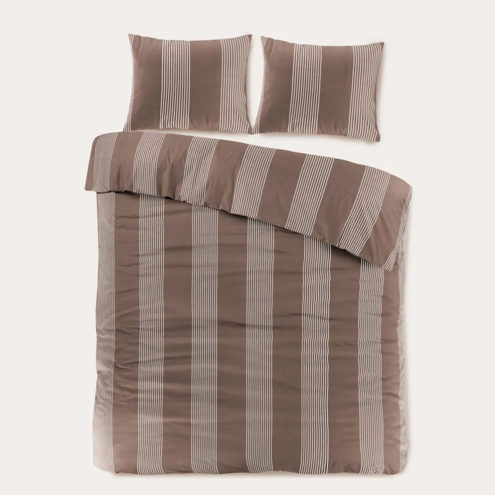 Nous Living Katoenen Dekbedovertrek 2 Persoons Wide Stripe (200X220 Cm)