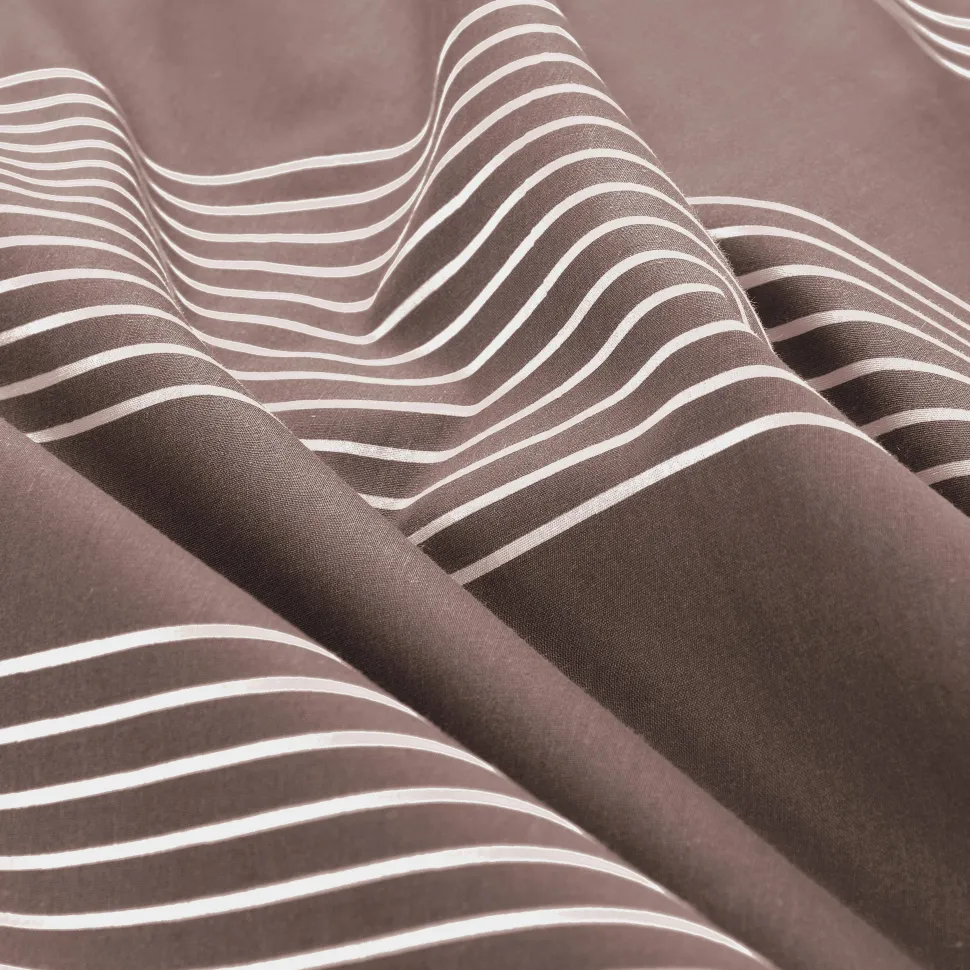 Nous Living Katoenen Dekbedovertrek 2 Persoons Wide Stripe (200X220 Cm)