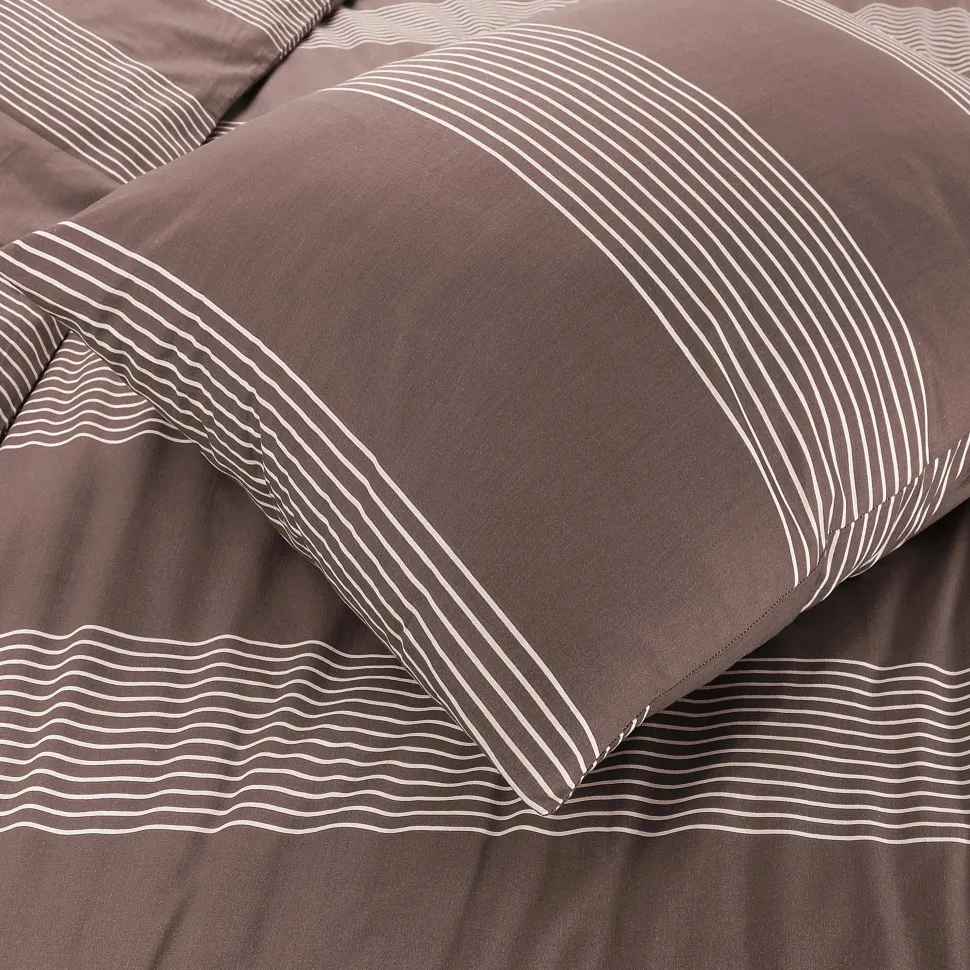 Nous Living Katoenen Dekbedovertrek 2 Persoons Wide Stripe (200X220 Cm)