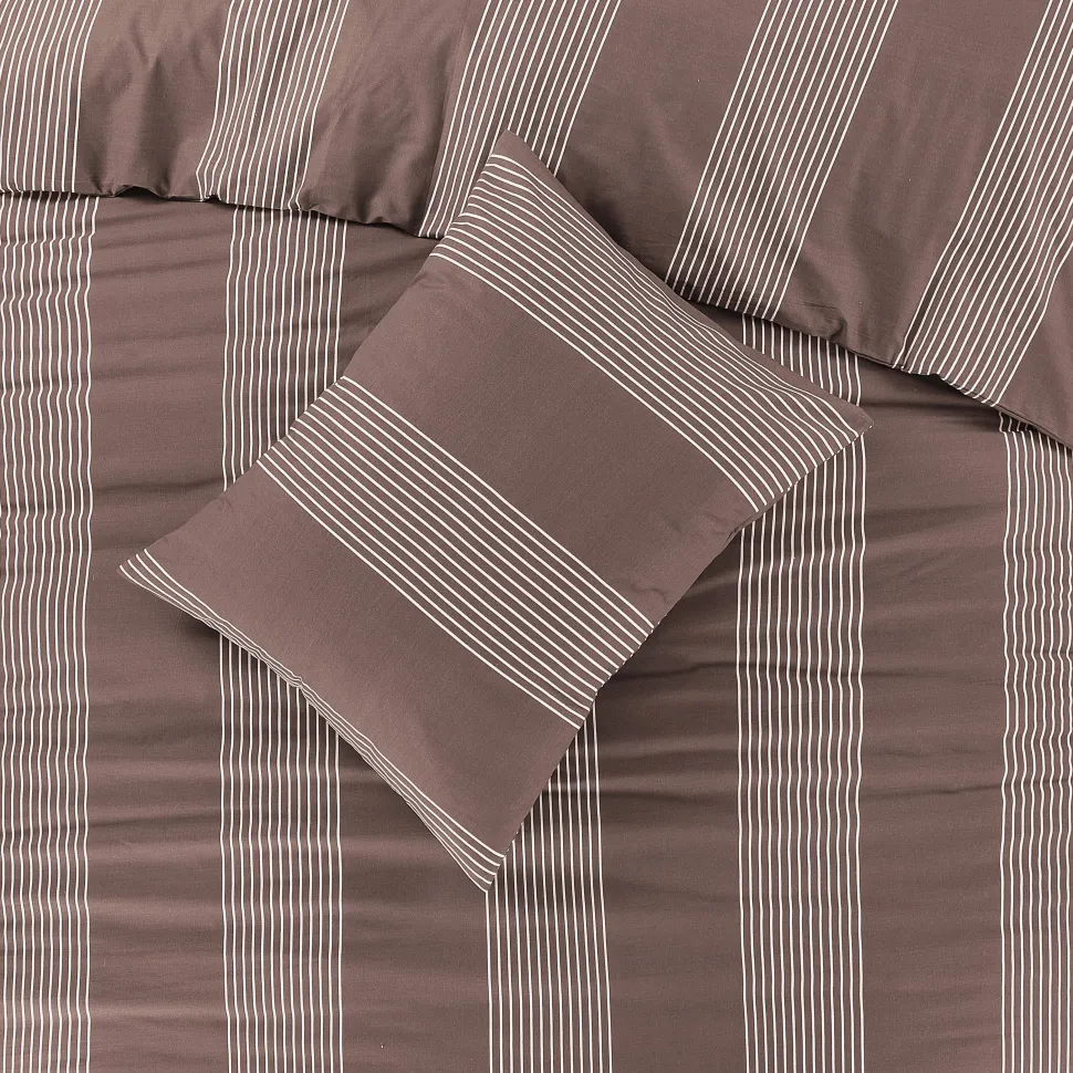Nous Living Katoenen Dekbedovertrek 2 Persoons Wide Stripe (200X220 Cm)