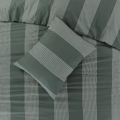 Nous Living Katoenen Dekbedovertrek 1 Persoons Wide Stripe (140X220 Cm)