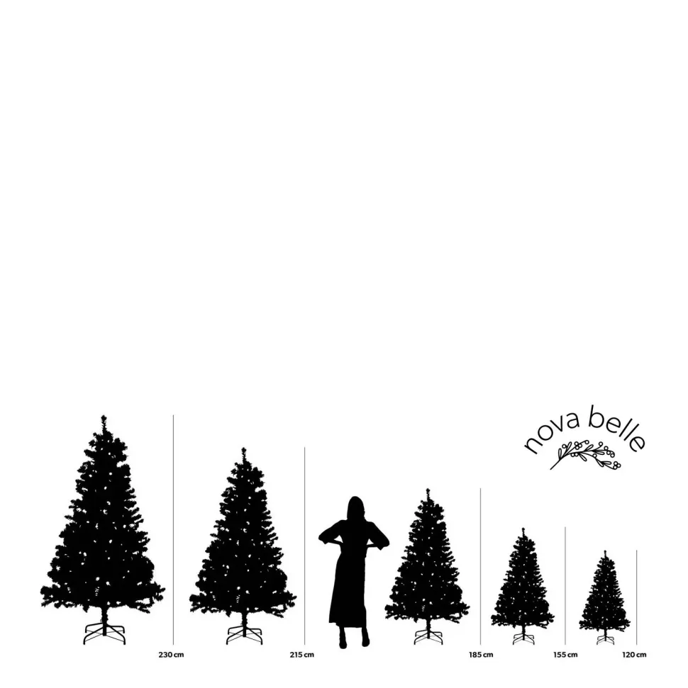 Nova Belle Verlichte Kerstboom Scotch Pine (H230 X O125 Cm)