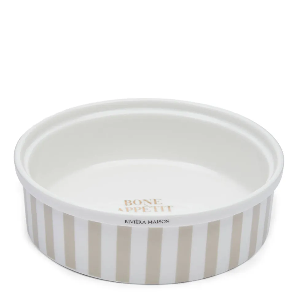 Riviera Maison Honden Voerbak - Bone Appetit Dog Bowl - L (O 20X6 Cm)