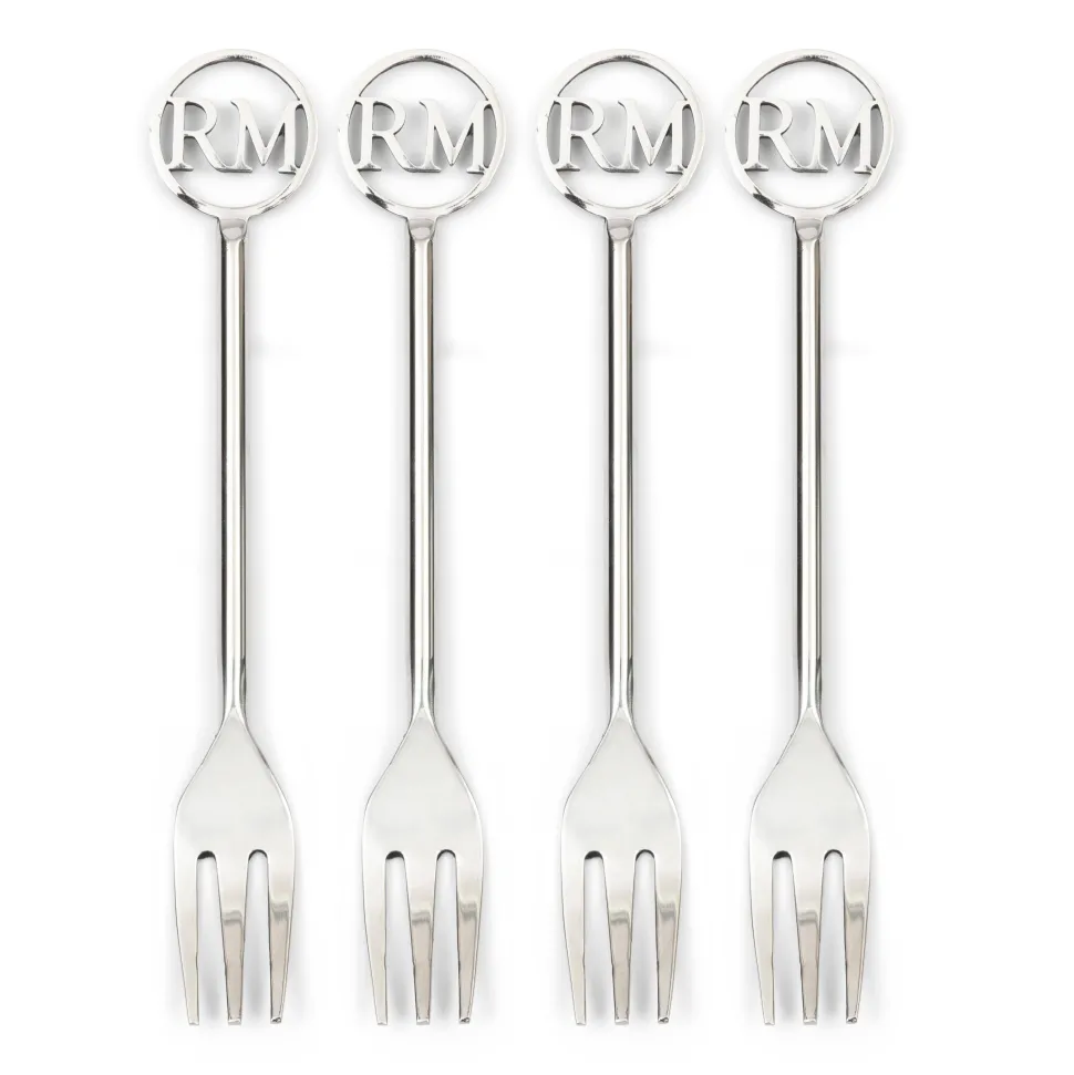 Riviera Maison Rm Monogram Gebaksvorkje (Set Van 4)