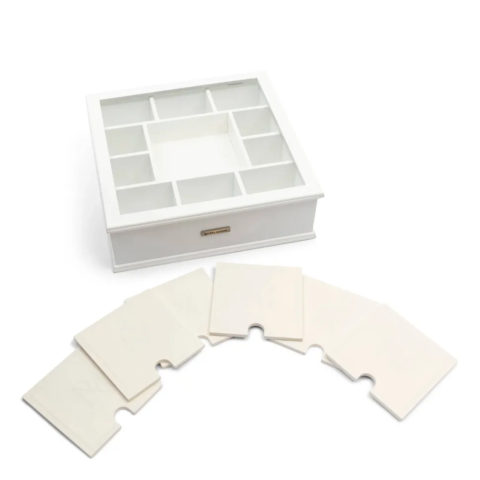 Riviera Maison Theedoos (Met Onderzetter) (Set Van 6)
