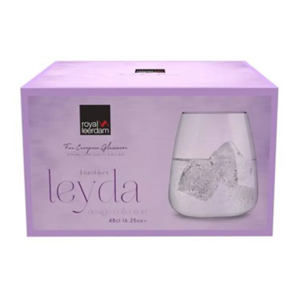 Royal Leerdam Waterglas Leyda (Set Van 4)