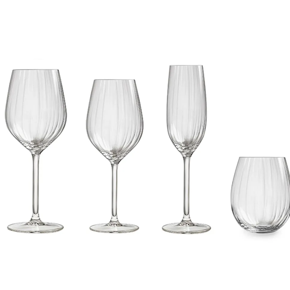 Royal Leerdam Waterglas Plisse (Set Van 4)