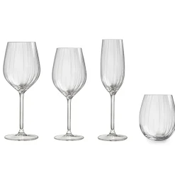 Royal Leerdam Wijnglas Wit Plisse (Set Van 4)