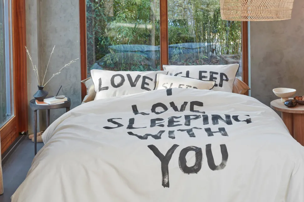 Vtwonen Katoenen Dekbedovertrek 1 Persoons Love Sleep (140X220 Cm)