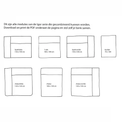 Wehkamp Home Igor Modulair Bankelement (Chaise Links)