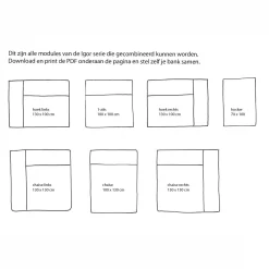 Wehkamp Home Igor Modulair Bankelement (1-Zits)