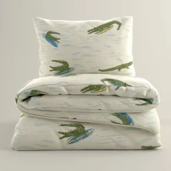 Wehkamp Home Katoenen Dekbedovertrek 1 Persoons Surfin Croco (140X200 Cm)