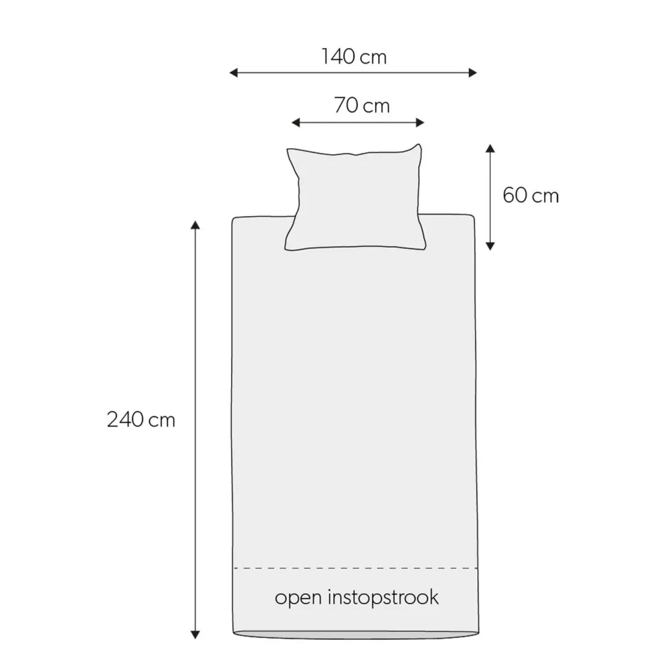 Wehkamp Home Katoenen Dekbedovertrek 1 Persoons (140X220 Cm)