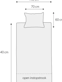 Wehkamp Home Katoenen Dekbedovertrek 1 Persoons (140X220 Cm)