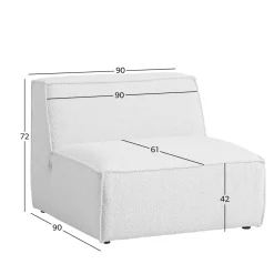 Wehkamp Home Newton Modulair Bankelement (Boucle ) (1-Zits)
