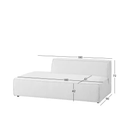 Wehkamp Home Newton Modulair Bankelement (2-Zits Halve Rug Rechts)