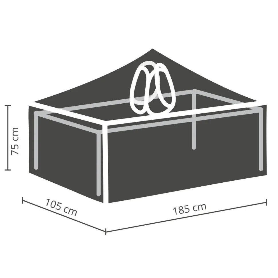 Winza Outdoor Covers Tuinmeubelhoes Tafel Tot 180 Cm + Bobbin