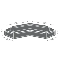 Winza Outdoor Covers Tuinmeubelhoes L-Vorm 272