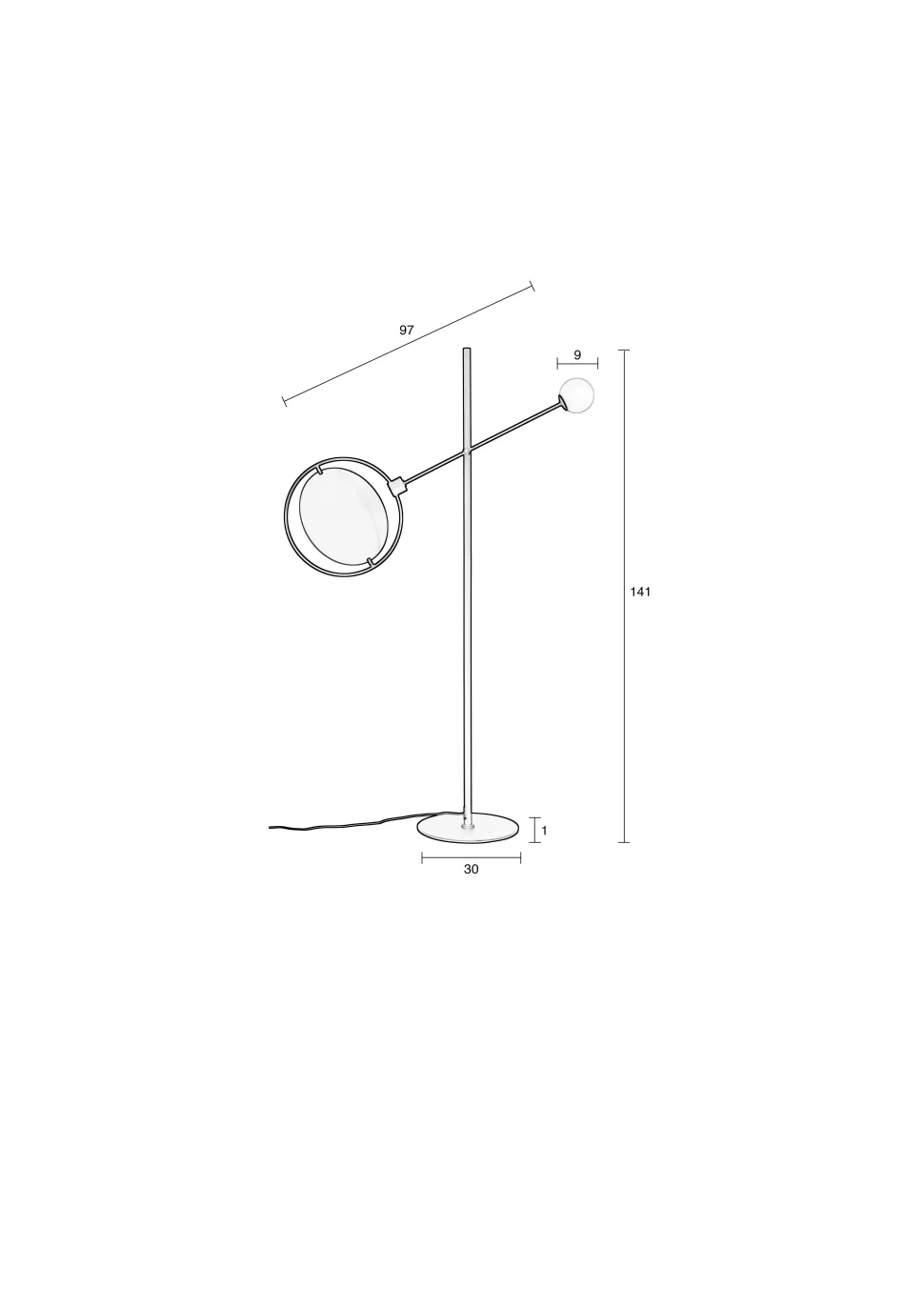 Zuiver Vloerlamp Sirius
